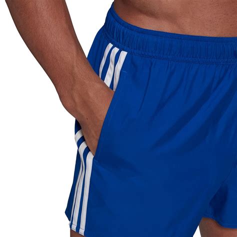 adidas badeshorts in blau mit 3-streifen-styling herren l|adidas Classic 3.